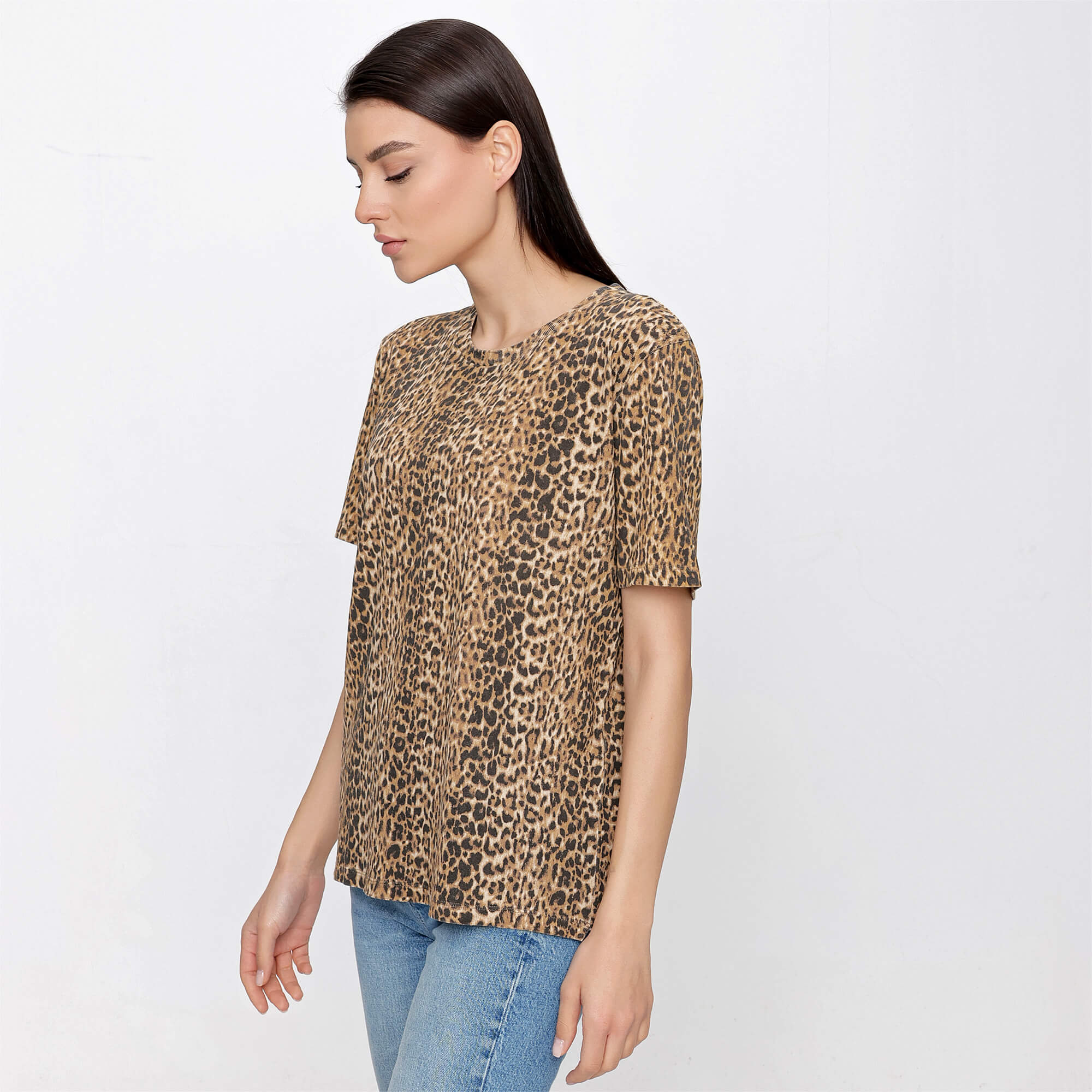 Yves Saint Laurent - Light Leopard Printed Tshirt